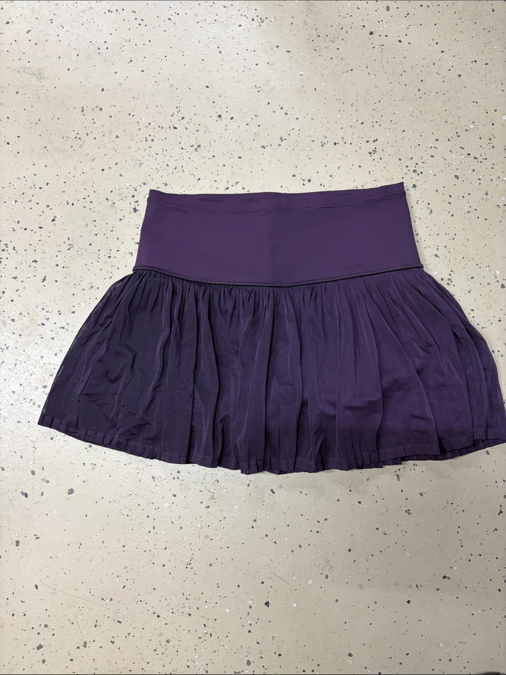 Athleta Deep Purple Pleated Skater Skirt